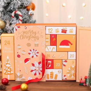 2025 Christmas Countdown Calendar 24 Day Surprise Gift Box Christmas Treasure Box Empty Box, Christmas Countdown Calendar can be filled - 1 of 4