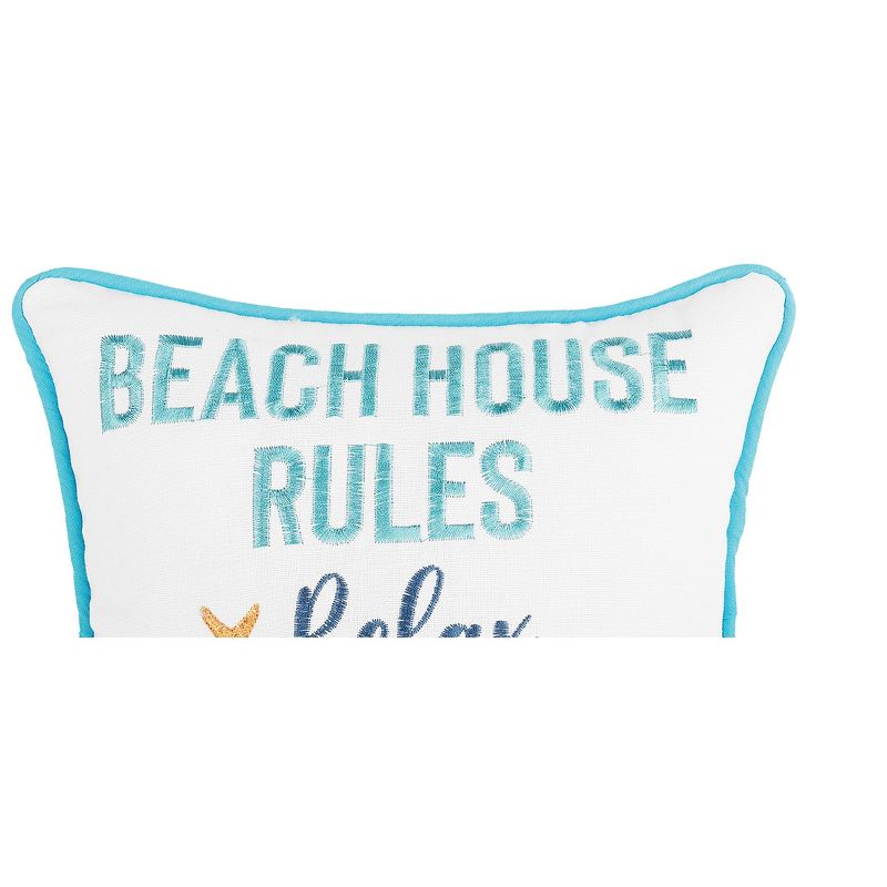C&F Home Beach House Rules Embroidered Throw Pillow, 2 of 5