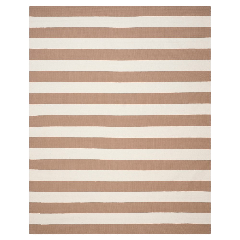 8'x10' Mati Flatweave Area Rug Sand/Ivory - Safavieh