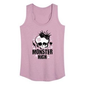 Women's - Monster High - Skullette Punk Logo Graphic Racerback Tank - 1 of 4
