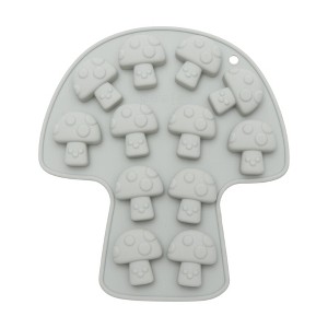Unique Bargains Chocolate Mould 12-Cavity Mushroom Candy Mould Hand Wash 7.05"x6.38"x0.63" 1 Pc - 1 of 4