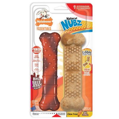 Nylabone Dental Wolf Twin Dog Toy Set - M