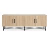 66" Modern TV Stand with 4 Doors,Adjustable Shelves & Cable Management,Media Console Storage Cabinet for Living Room-Baofuwish - 3 of 4