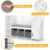 Kids Bookshelf with Reading Nook,Detachable Cushion, Bookcase Organizer, Book Rack, Ideal for Bedroom & Playroom, for Boys and Girls - 2 of 4
