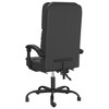 vidaXL Massage Reclining Office Chair - Black, Faux Leather - 3 of 4
