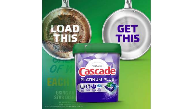 Cascade Fresh Platinum Plus Action Pacs Dishwasher Detergents, 2 of 15, play video