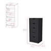NicBex 5-Drawer Narrow Chest of Drawers, Tall Dresser, Slim Storage Cabinet for Bedroom, Closet & Small Spaces - 2 of 4