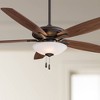 52" Minka Aire Industrial Indoor Ceiling Fan with LED Light Oil Rubbed Bronze Frosted Glass for Living Room Kitchen Bedroom Family - 2 of 4