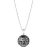 Star Wars Men's Officially Licensed Death Star Stainless Steel Pendant Necklace, 22" Box Chain - 2 of 4