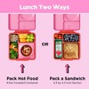 OMIEBox Insulated Bento Lunch Box with Leakproof Thermos Food Jar 3 Compartments - 3 of 4
