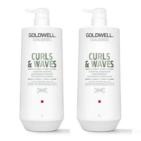 Goldwell Dualsenses Curls and Waves Hydrating Shampoo & Conditioner (33.8 oz XXL LITER DUO SET KIT) Dual Senses for Curly Hair - image 1 of 2