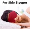 Weighted Eye Mask for Sleeping for Men and Women, Ideal for Lash Extensions, Travel Blackout Night Blindfold with Adjustable Strap - 2 of 4