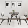 Dining Table Set for 4, Kitchen Table with Boucle Chairs for 4, Modern Rectangular Dining Table with Storage Rack for Small Space - 2 of 4