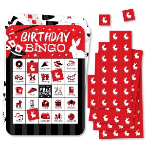 Big Dot of Happiness Ta-Da, Magic Show - Picture Bingo Cards and Markers - Magical Birthday Party Bingo Game - Set of 18 - 1 of 4