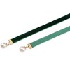 INSPIRE CHIC Women's Ribbon Velvet Long Double Layer Hand Tied Bow Tie with Beads - 3 of 4