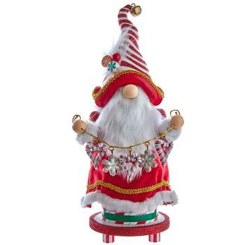 Northlight Set of 2 Plush Red and White Santa Gnome Christmas Picks 27