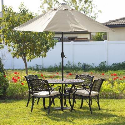 Kinger Home 5-piece Outdoor Patio Dining Set For 4, Cast Aluminum Patio ...