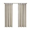 DSVIMOY Curtain Panels, Plaid Faux Leather Tab Top Curtain Panel with Fleece Lining for Living Room, Bedroom, Multicolor, 84"*50"*0.13" - 2 of 4
