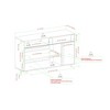 NicBex Sideboard Buffet Cabinet Classic Style Storage Cabinet with 2 Drawers Cabinet with Open Space Kitchen Pantry for Dining Room - 3 of 4