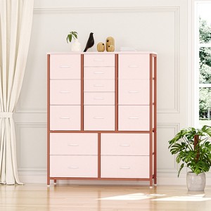 15 Drawers Dresser for Bedroom,Fabric Storage Dresser for Closet, Hallway, Living Room - 1 of 4