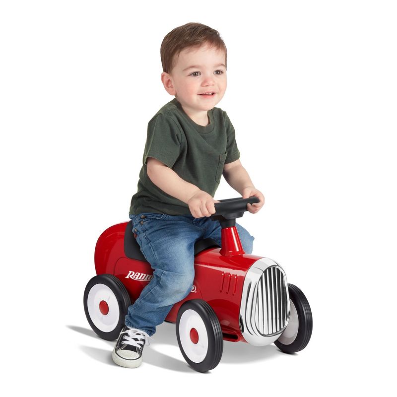 Radio Flyer 608Z Classic Style Design Steel Body Kids Little Red Roaster with Durable Quiet Drive Rubber Tires and Fun Sound Horn, 5 of 8