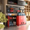 Garage Wall Mounted Storage Cabinet with Two Doors and One Shelf, Lockable Metal Wall Cabinet, Hanging Tool Cabinet for Garage Utility Room - 4 of 4