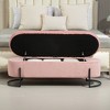 NicBex Storage Ottoman Bench for Bedroom,Storage Bench with Solid Wood Frame and Sturdy Metal Legs,Ottoman for Living Room,Bedroom,Entryway - 4 of 4