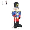 8ft Christmas Inflatables Outdoor Decorations Nutcracker Toy Soldier with Scepter, Blow-Up Yard Christmas Decor with LED Lights Display - 4 of 4