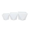 3pc Modern Novelty Metal Planter Pots - CosmoLiving by Cosmopolitan - 3 of 4