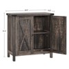 Farmhouse Storage Cabinet 15.7" x 30" x 31.5", Sideboard Buffet Cabinet with 2 Doors and Adjustable Shelves - 2 of 4