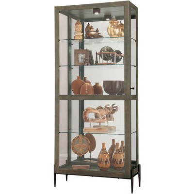 Howard Miller 680691 Ansel Ii Curio Cabinet 680691 Smoke Grey