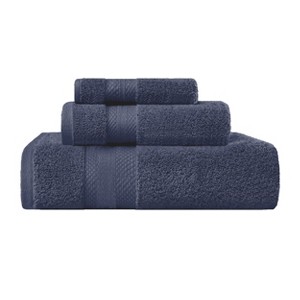 Luxury Cotton Heavyweight Solid Plush Towel Set by Blue Nile Mills - 1 of 4