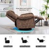 NicBex Velvet Glider Rocking Chair,Upholstered Swivel Recliner Chairs with Massage and Heating,Cozy Rocking Chair,Nursing Chair for Bedroom - 4 of 4