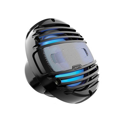 Hertz HMX 8 LD-TC - 8" 4-Ohm Coaxial Marine Speakers with RGB LEDs, Black Grilles, Pair
