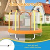 GDFStudio Benedict Outdoor/Indoor 55" Round Trampoline with Enclosure and Basketball Hoop - 2 of 4