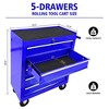 Rolling Tool Chest, 5-Drawer Rolling Tool Box with Interlock System and Wheels for Garage, Warehouse, Workshop, Repair Shop - 2 of 4