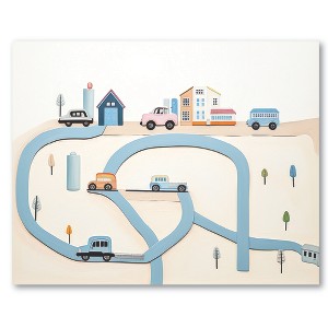 Courtside Market Wheels-Roadway I 16x20 Gallery-Wrapped Canvas - 1 of 4