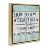 Stupell Industries Sassy Beach Body Steps, 25" x 25" - 3 of 4