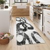 Area Rug Abstract Snake Print Low Pile Carpet Non-Slip Stain Resistant Large Indoor Floor Rug for Living Room Bedroom Dining Room Kitchen - 2 of 4