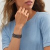 Silpada 'Layered With Ease' Sterling Silver and Leather Pyrite Wrap Bracelet, 23" - 2 of 4