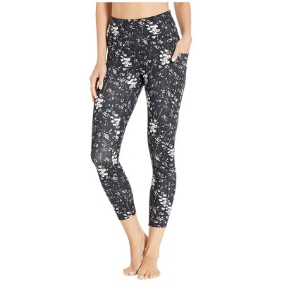 Skechers Womens Wildflower Floral Stretch Compression Athletic Pants