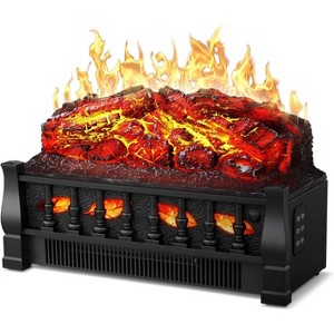 ZAFRO Electric Fireplace Log Set Heater, 21" Vintage Design Portable Freestanding Fireplace Log Heater, Realistic Flames, Overheated Protection - 1 of 4