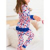 RuffleButts SoftSnooze Toddler Girls Ruffle Long Sleeve Pajama Set - 4 of 4