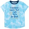 Harry Potter Gryffindor Hufflepuff Ravenclaw Slytherin Little Girls Pajama Shirt and Shorts Sleep Set Tie Dye Blue 4 - 3 of 4