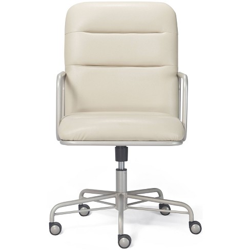 Modern Mid Back Executive Chair Ivory - Boss Office Products