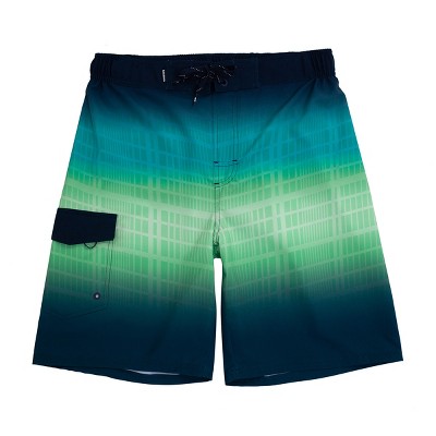 Rokka&Rolla Men's 9" Half Elastic Waist Board Swim Shorts -Green Vapor, size Medium — фото 8
