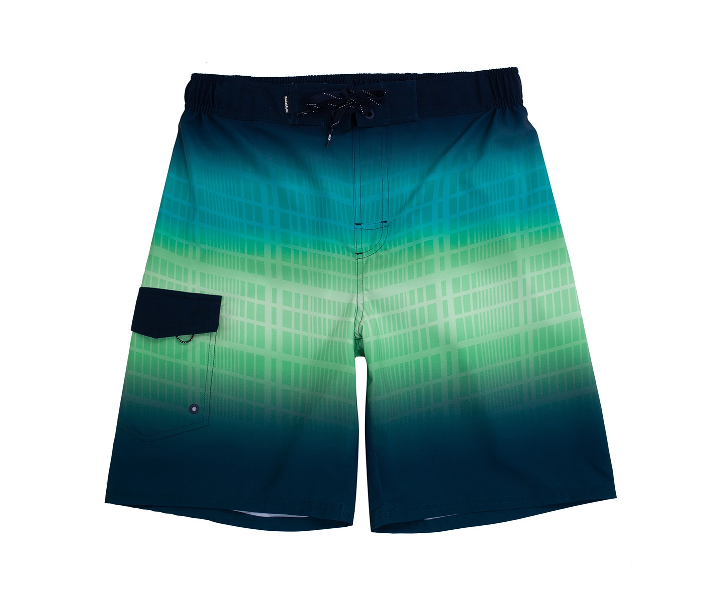 Мужские шорты Rokka&Rolla 9" Half Elastic Waist Board Swim Shorts -Green Vapor, size Medium, цвет: Зелёный — фото 8