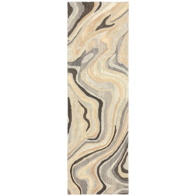 Oriental Weavers Anastasia 68007 Beige/ Charcoal Indoor Area Rug - 2'6" x 8'