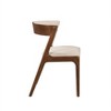NicBex Dining Table Set for 4 Walnut Finish Extendable Dining Set Table with 4 Upholstered Back Chairs for Kitchen - 4 of 4