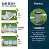 Bestway Steel Pro MAX Inch Round Metal Frame Above Ground Outdoor Backyard Swimming Pool Set with Filter Pump - 4 of 4